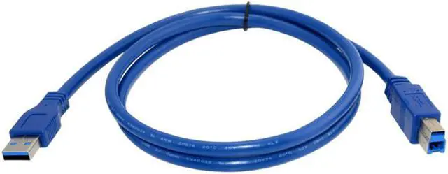 Alt view image 2 of 4 - CYDZ USB 3.0 A Male AM to USB 3.0 B Type Male BM Extension Printer Wire Cable USB3.0 Cable for Printer Supper Speed 1.0M