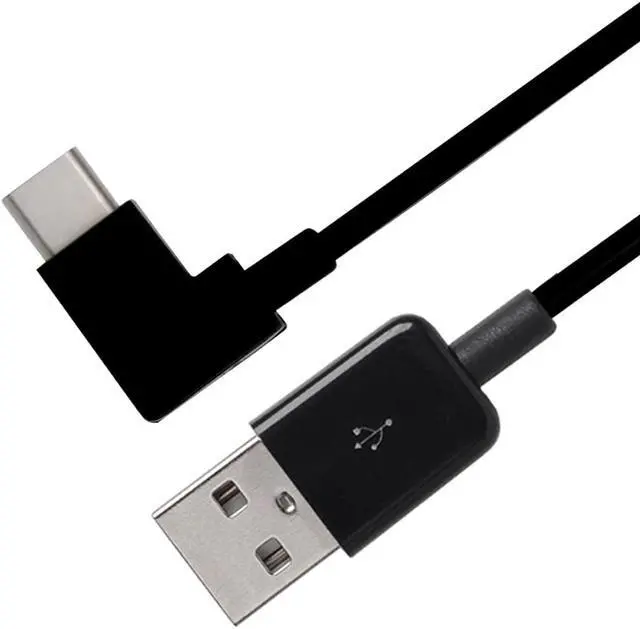 Alt view image 2 of 4 - CYDZ Right Angled Type C USB-C to USB 2.0 Cable 90 Degree Connector for Tablet & Mobile Phone 20cm