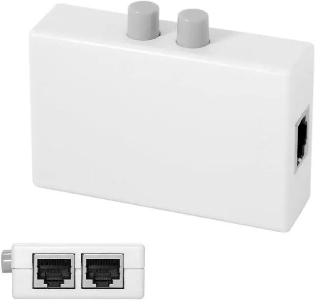 Main image of CYDZ  UTP STP 2 in 1 out 2 Ports RJ45 LAN CAT Network Switch Selector Internal External Networking Switcher Splitter Box