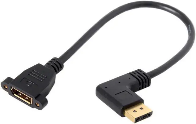 Alt view image 3 of 4 - CYDZ  DisplayPort Display Port Male to Female 90 Degree Left Down Angled Extension Cable