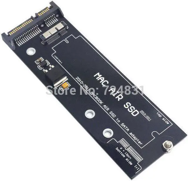 Alt view image 2 of 4 - CYDZ  12+6pin SSD HDD to SATA 22Pin Hard Disk Cartridge Drive PCBA for 2010 2011 Air A1369 A1370 SSD