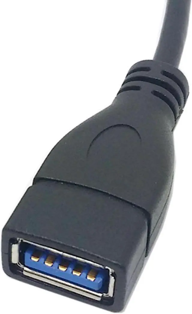 Alt view image 4 of 4 - CYDZ 90 Degree Right Angled USB-C USB 3.1 Type C Male to A Female OTG Data Cable for Laptop Tablet Mobile Phone