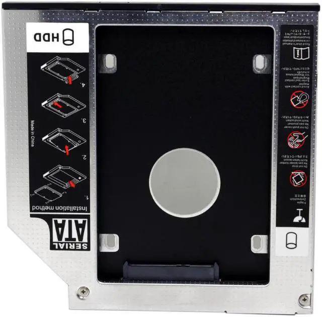 Alt view image 2 of 4 - CYDZ  SATA 22pin HDD HD Hard Disk Drive Caddy Case for 12.7mm Universal Laptop CD / DVD-ROM Optical Bay