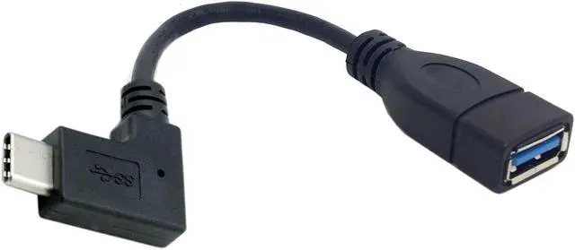 Alt view image 2 of 4 - CYDZ 90 Degree Right Angled USB-C USB 3.1 Type C Male to A Female OTG Data Cable for Laptop Tablet Mobile Phone