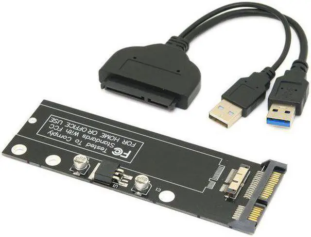 Alt view image 2 of 4 - CYDZ  USB 3.0 to 2010 2011 12+6pin SSD HDD to SATA 22Pin Hard Disk Cartridge Drive for  Air A1369 A1370 SSD