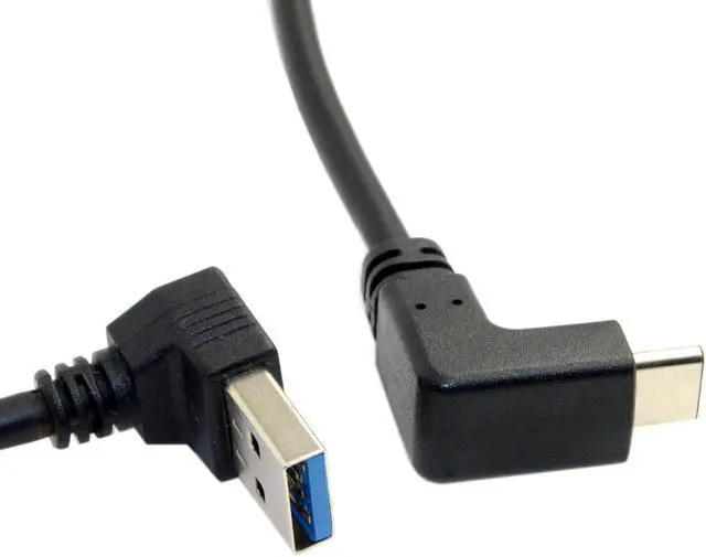 Alt view image 3 of 4 - CYDZ USB 3.1 USB-C Reversible Angled to 90 Degree Up Angled A Male Data Cable for Laptop & Tablet & Phone