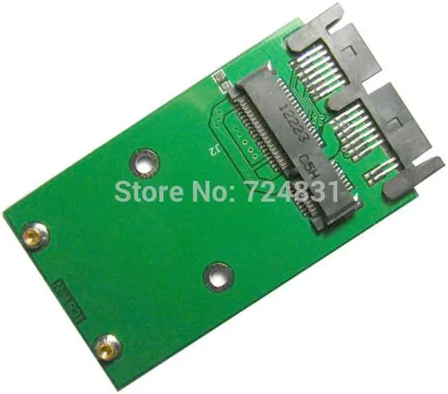 Alt view image 2 of 4 - CYDZ Mini PCI-E mSATA SSD to 1.8" Micro SATA 7+9 16pin Adapter Add on Cards PCBA for SSD Hard Disk
