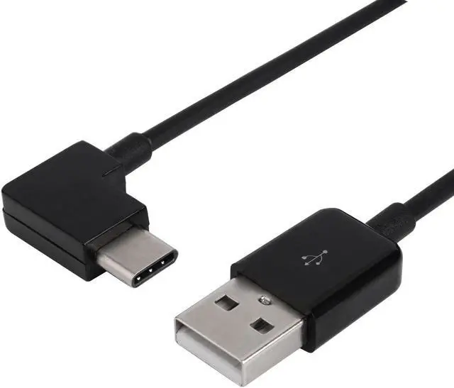 Main image of CYDZ Right Angled Type C USB-C to USB 2.0 Cable 90 Degree Connector for Tablet & Mobile Phone 20cm