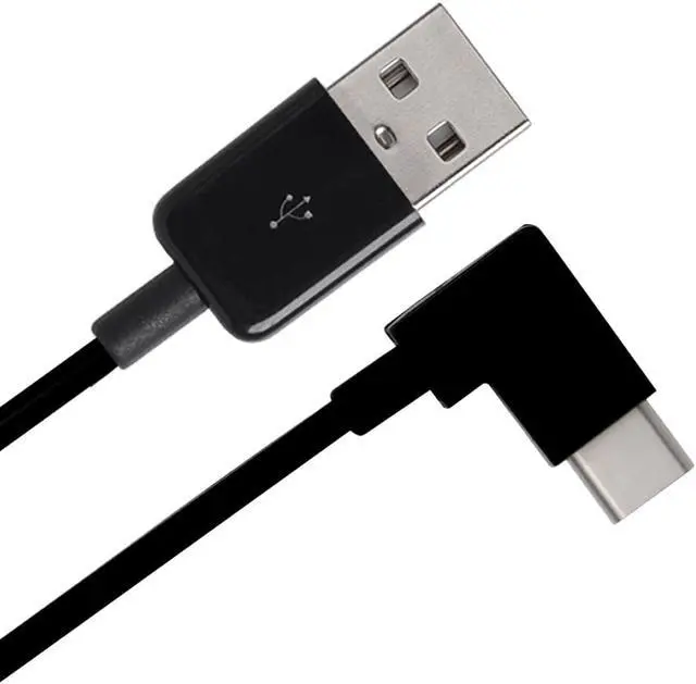 Alt view image 3 of 4 - CYDZ Right Angled Type C USB-C to USB 2.0 Cable 90 Degree Connector for Tablet & Mobile Phone 20cm