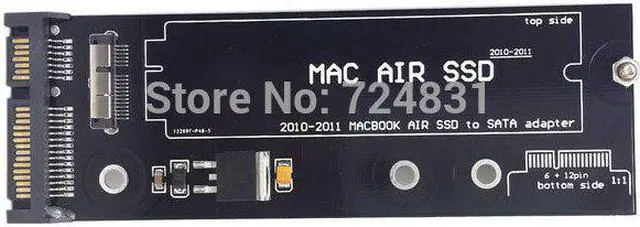 Alt view image 3 of 4 - CYDZ  12+6pin SSD HDD to SATA 22Pin Hard Disk Cartridge Drive PCBA for 2010 2011 Air A1369 A1370 SSD