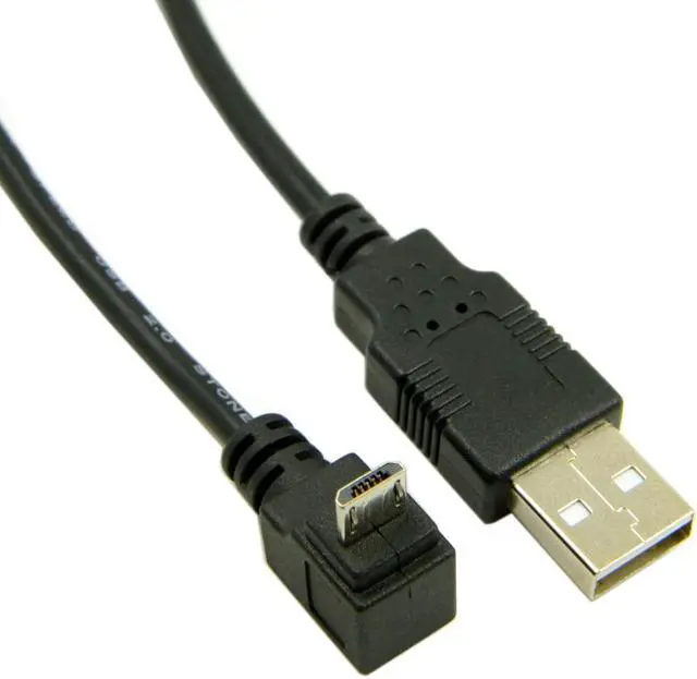 Alt view image 3 of 4 - CYDZ Up Angled 90 Degree Micro USB to USB Data Charge Cable for I9500 i9300 N7100
