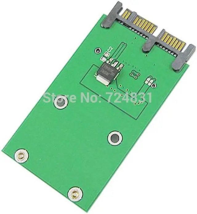 Alt view image 3 of 4 - CYDZ Mini PCI-E mSATA SSD to 1.8" Micro SATA 7+9 16pin Adapter Add on Cards PCBA for SSD Hard Disk