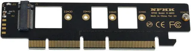 Main image of PCI-E 3.0 16x 4x Adapter for 110mm 80mm SSD to NGFF M.2 M-key NVME AHCI SSD