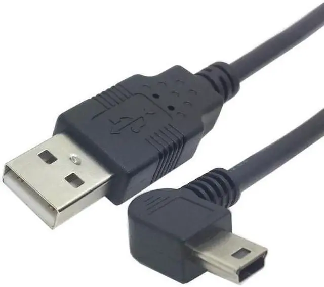 Main image of CYDZ 5pin Mini USB type Male Left Angled 90 degree to USB 2.0 male data charge cable 50cm