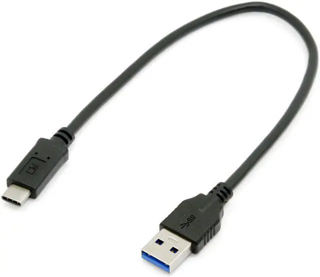 Alt view image 2 of 3 - CYDZ 30cm USB-C USB 3.1 Type C Male to Standard Type A Male Data Cable for Tablet & Phone & Laptop & Hard Disk Drive