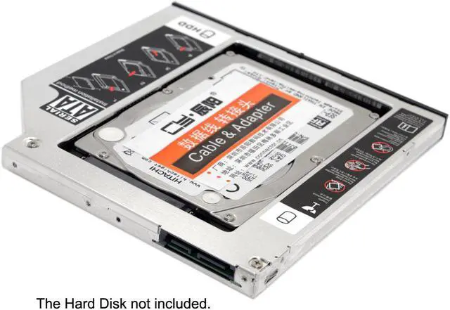 Alt view image 4 of 4 - CYDZ  SATA 22pin HDD HD Hard Disk Drive Caddy Case for 12.7mm Universal Laptop CD / DVD-ROM Optical Bay