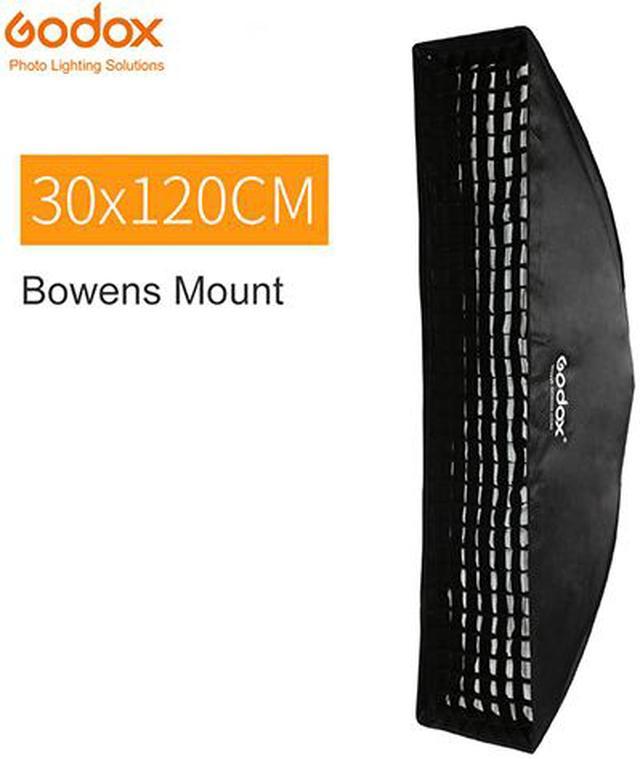 Godox 30x120cm 12x 47 Strip Box Honeycomb Grid Softbox Bowens Mount  Compatible Godox S-Type Studio Flash Lights