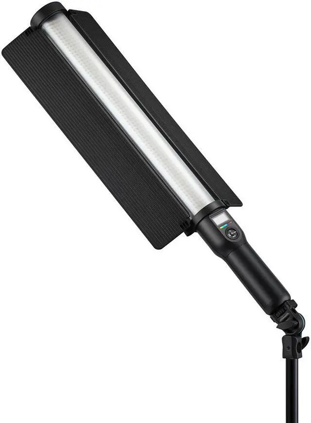 Alt view image 4 of 14 - Godox LC500R 2500K-8500K Bi-Color Full Color RGB LED Light Stick Lighting Effects CRI 96 TLCI 98 with Remote Control + Barndoor