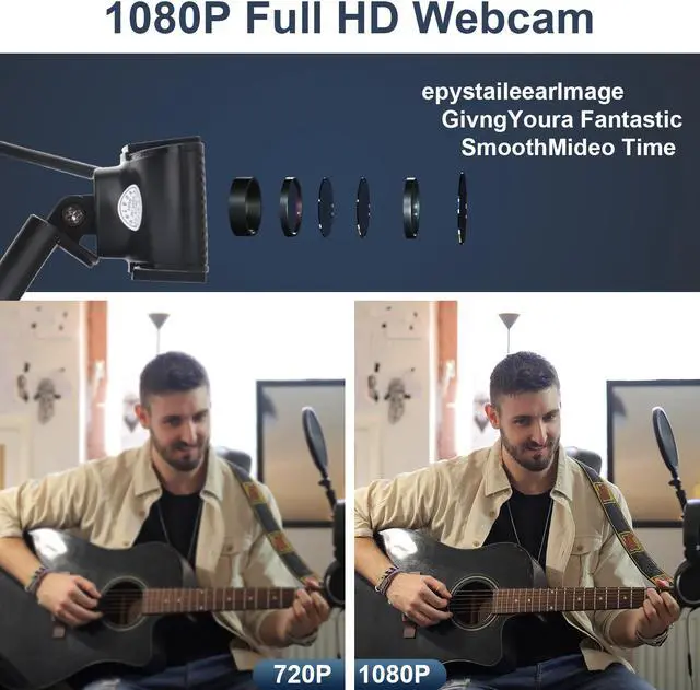 Alt view image 2 of 7 - Autofocus Webcam,1080P Full HD Webcam with USB Plug, W920C Computer Laptop Camera for Conference and Video Call, Pro Stream Webcam with Plug and Play Video Calling, Built-in Mic
