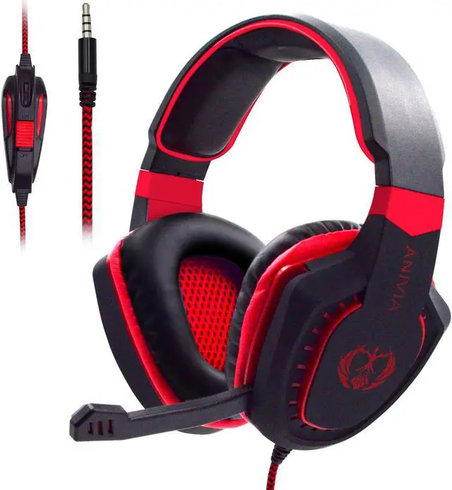 Main image of PS4 Gaming Headset,PC Gaming Headset, Anivia AH28 All-Platform Stereo Headphones Gaming Headset with Mic Compatible with PC Computers Xbox One Controller, Android, iOS Laptop, Smartphone, Tablet