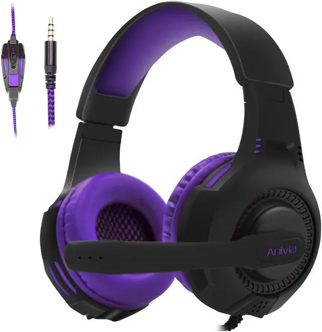 Main image of PS4 Headset PC Gaming Headsets for Xbox One - AH68 3.5mm Wire Over Ear Headphone with Mic, Volume Control, Noise Isolating for Playstation4, Laptop,MP3, Smartphones, Tablet