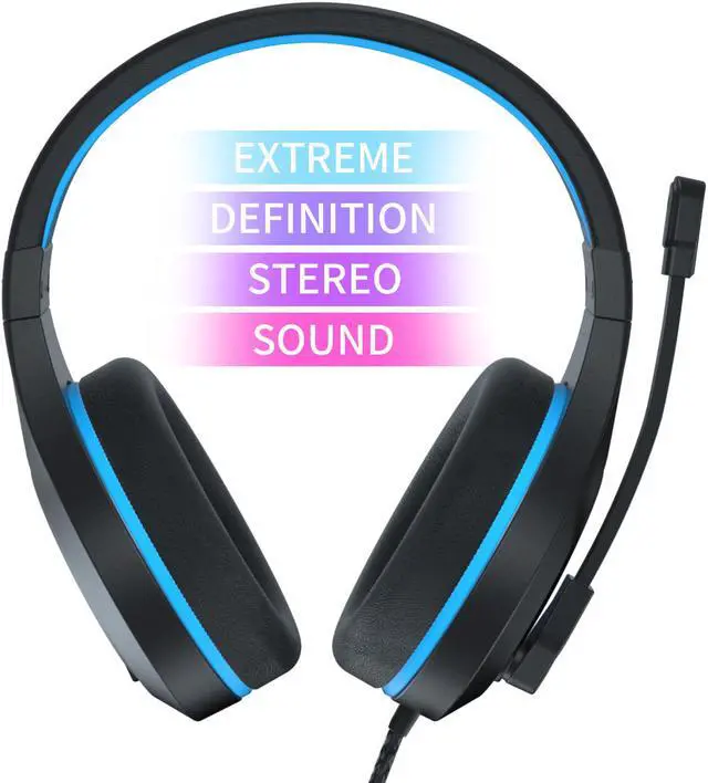 Alt view image 2 of 7 - PC Gaming Headset with Mic, PS4 Gaming Headset,Stereo Gaming Headphone for PS4, Xbox One, Nintendo Switch, PC, Mac, Laptop, Android,Smartphone, Tablet(MH601/BLUE) …