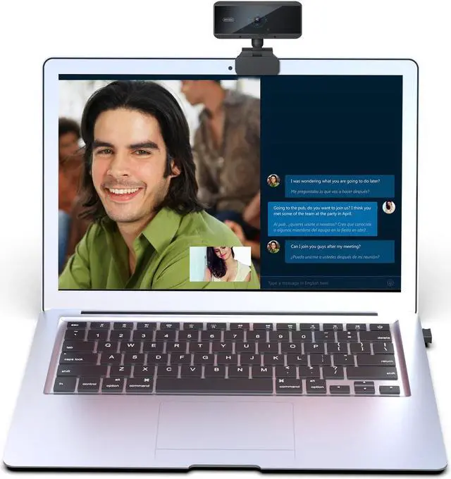 Alt view image 6 of 7 - Anivia 1080p HD Auto Focus Webcam, USB Desktop Laptop Camera, Mini Plug and Play Video Calling Computer Camera, Built-in Mic, Flexible Rotatable Clip