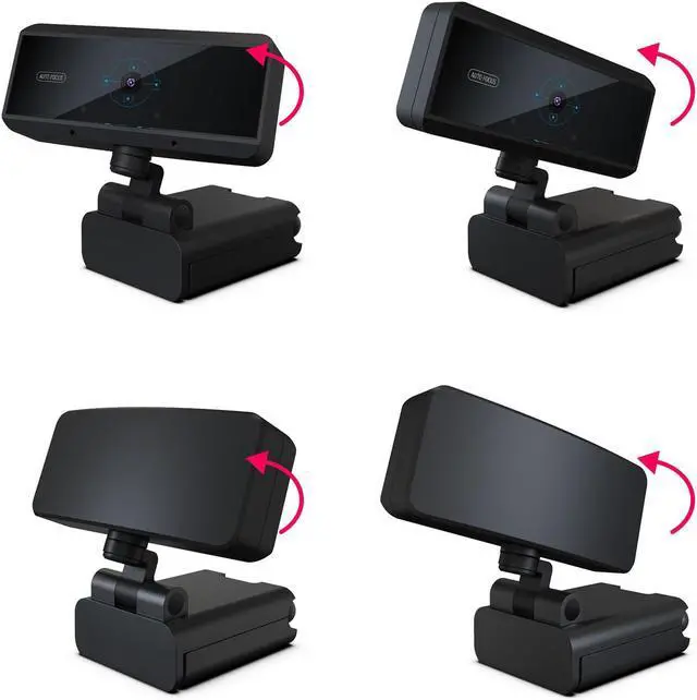 Alt view image 3 of 7 - Anivia 1080p HD Auto Focus Webcam, USB Desktop Laptop Camera, Mini Plug and Play Video Calling Computer Camera, Built-in Mic, Flexible Rotatable Clip