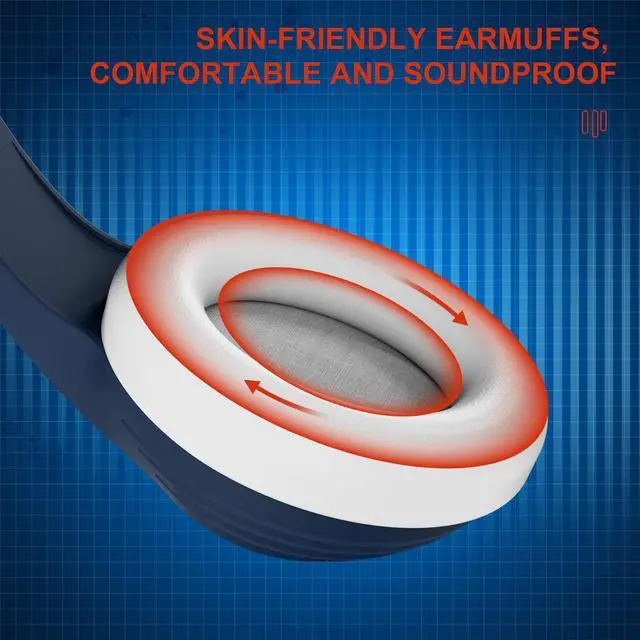 Alt view image 2 of 6 - PS5 Gaming Headset with Mic - A9S Over-Ear Gaming Headphones Stereo Compatible with PS4 Xbox One PC Computers Laptop PSP Smartphones Tablets Mac iOS - Pacific Blue