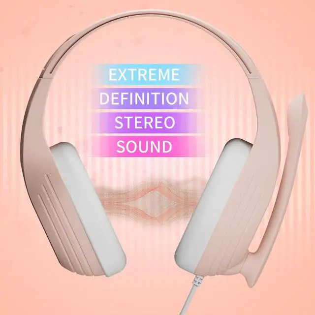 Alt view image 3 of 6 - Gaming Headset Headphones with Noise Cancelling Mic Surround Sound Over-Ear