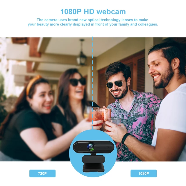 Alt view image 5 of 7 - Anivia 1080P HD Webcam with Dual Noise Reduction Microphone Auto Focus Privacy Shutter USB Plug & Play Computer Camera for Zoom Meeting Live Streaming