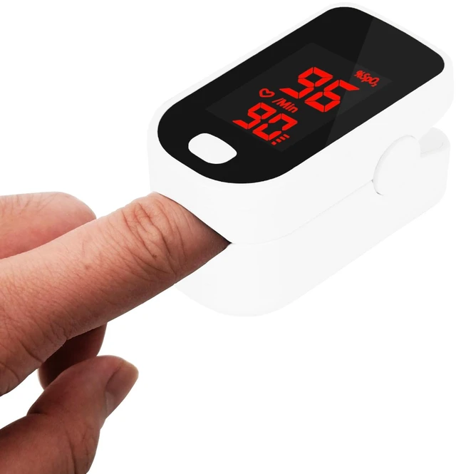Main image of Anivia Fingertip Pulse Oximeter Portable SpO2 and Pulse Rate Monitor LED Digital Display Blood Oxygen Saturation Meter for Home, Sports, and Travel Use