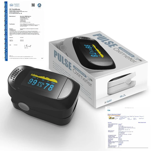 Main image of Anivia Fingertip Pulse Oximeter FDA 510(k) Cleared Portable Finger Oximeter TFT Color Display SpO2 Blood Oxygen Saturation Pulse Rate Monitor for Home Sports Travel