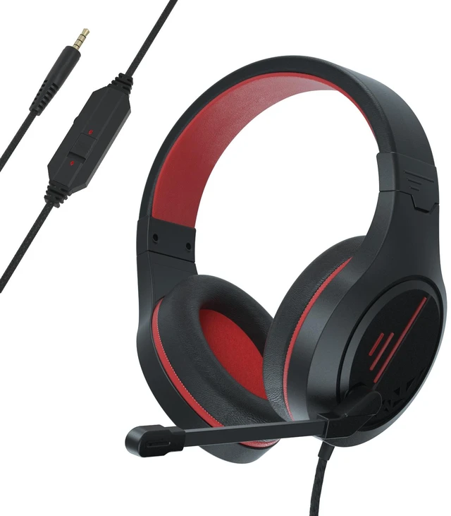 Main image of Anivia MH601 Wired Gaming Headset with Microphone, Over-Ear Stereo Gaming Headphones, 3.5mm Plug Compatible with PC PS4 Xbox Laptop