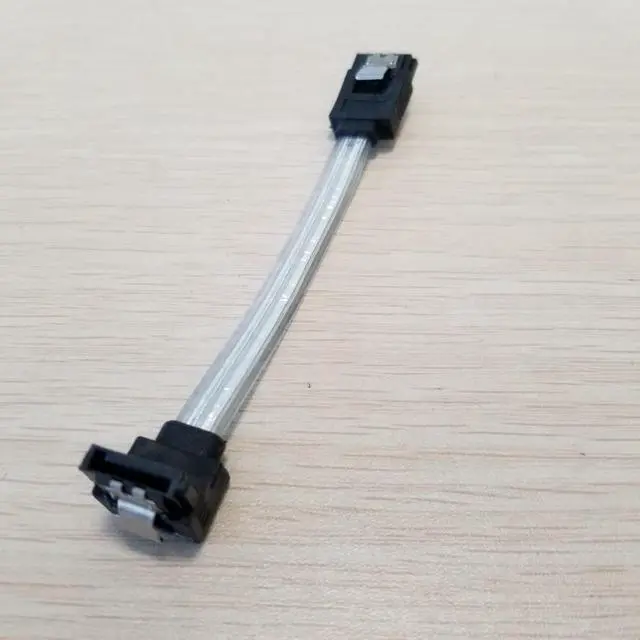 Alt view image 4 of 4 - ATX Mini ITX SATA 90 Degree Right Angled Host Case Mainboard HDD Data Cable Ultrashort Super Soft 10CM