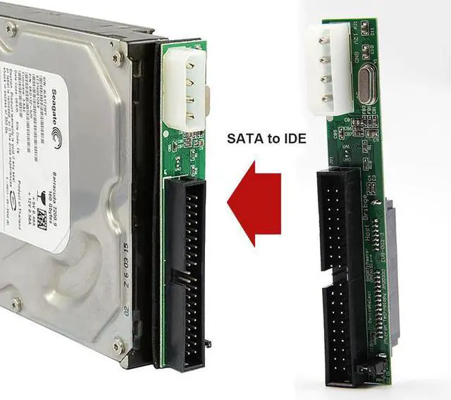 Main image of 7+15Pin 2.5 Sata Female to 3.5 inch IDE Sata to IDE Adapter Converter Male 40 pin port  for ATA 133 100 HDD CD DVD Serial new