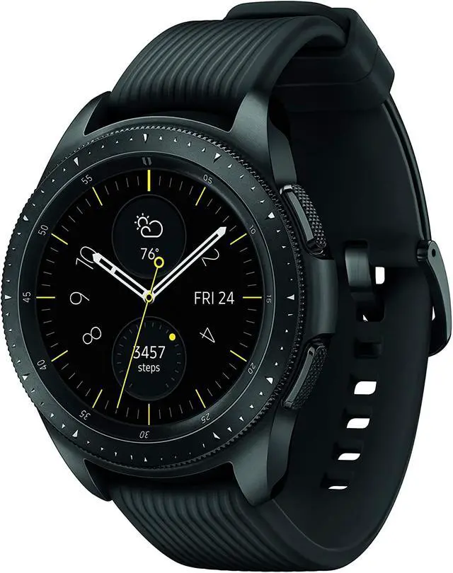 Alt view image 7 of 12 - Samsung Galaxy Watch (42mm) Midnight Black (Bluetooth) â€“ US Version with Warranty