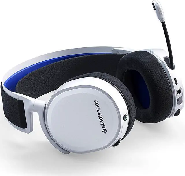 Alt view image 6 of 7 - SteelSeries Arctis 7P 61467 Wireless Headset For PS5/PS4 - White