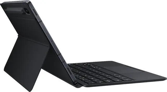 Alt view image 20 of 20 - Samsung Galaxy Tab S7+ Book Cover Keyboard - EF-DT970UBEGUJ Black