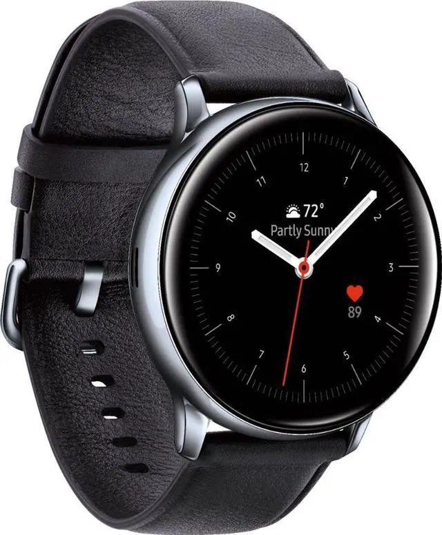 Alt view image 9 of 10 - Samsung sm-r835ussaxar Galaxy Watch Active 2 SS 40mm Silver LTE