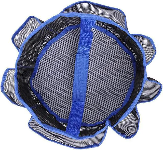Alt view image 2 of 7 - Aquaterior 8 Pocket Shower Caddy Tote Portable Quick Dry Makeup Bag Blue for Gym Pool Travel