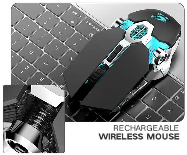 Main image of E-sport X8 Wireless Charging Gaming Mouse Mute Luminous Mechanical Mouse