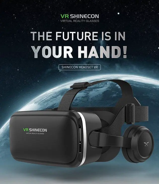Alt view image 5 of 7 - VR Headset Compatible With iPhone & Android Phone - Universal Virtual Reality Goggles - Play Your Best Mobile Games With Soft & Comfortable New 3D VR Glasses