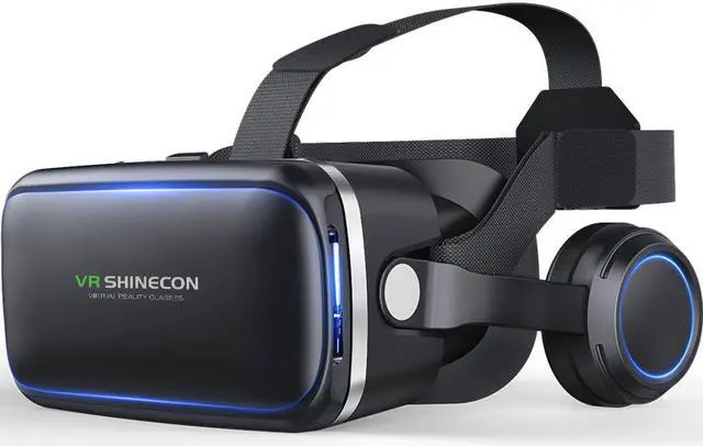 Main image of VR Headset Compatible With iPhone & Android Phone - Universal Virtual Reality Goggles - Play Your Best Mobile Games With Soft & Comfortable New 3D VR Glasses
