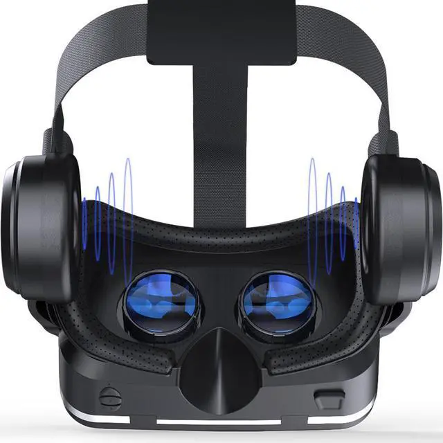 Alt view image 2 of 7 - VR Headset Compatible With iPhone & Android Phone - Universal Virtual Reality Goggles - Play Your Best Mobile Games With Soft & Comfortable New 3D VR Glasses