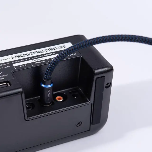 Alt view image 4 of 12 - Austere V Series Optical Audio Cable 2.0m \\ Pure Gold Connectors, Precision-Polished Termination for Digital Audio Accuracy, aDesign Precision LinkFit Housing & WovenArmor Cable