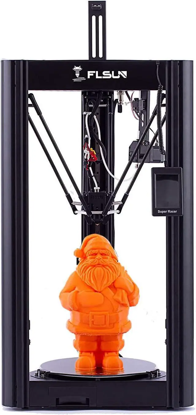Main image of FLSUN SR Super Racer 3D Printer Fast 200mm/s 2800 mm/s2 FDM Delta Linear Rail Pre-Assembly with Auto Leveling Resume 1.75 PLA DIY 3D Printers Printing Size 260x260x330mm/10.2x10.2x13 Inch