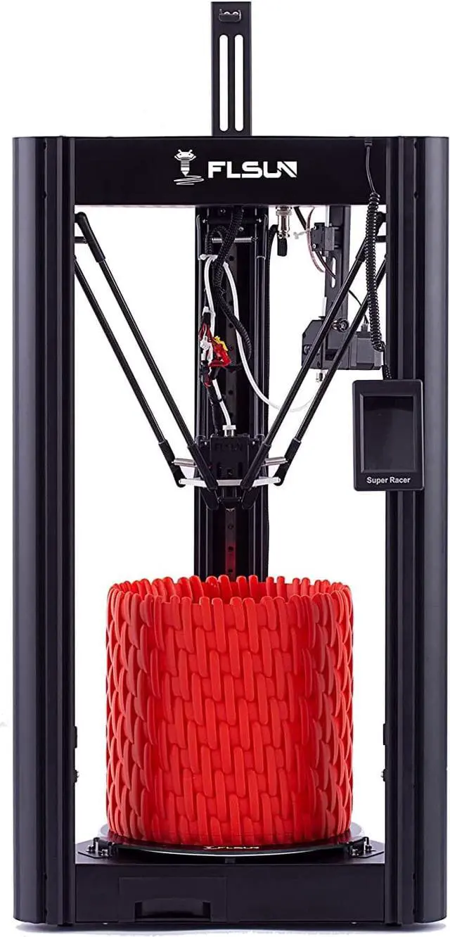Alt view image 7 of 7 - FLSUN SR Super Racer 3D Printer Fast 200mm/s 2800 mm/s2 FDM Delta Linear Rail Pre-Assembly with Auto Leveling Resume 1.75 PLA DIY 3D Printers Printing Size 260x260x330mm/10.2x10.2x13 Inch