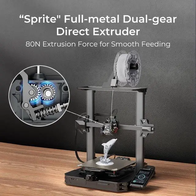 Alt view image 3 of 6 - New Upgraded Official Creality Ender 3 S1 Pro 3D Printer with Sprite Direct Drive Dual Gear extruder and auto Leveling Support Multiple filaments
