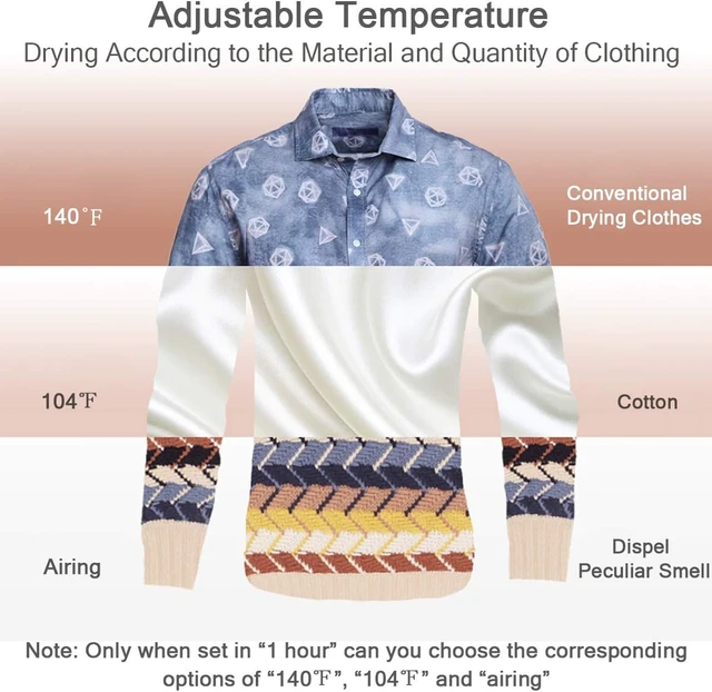 Alt view image 3 of 7 - COSTWAY 1700W Portable Clothes Dryer, 13.2 lbs Capacity Compact Dryer
